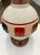 Off-white Mid-Century Modern Tall Glazed Ceramic Painted Single Gourd Table Lamp and Barrel Shade - a Pair For Sale - Image 8 of 13
