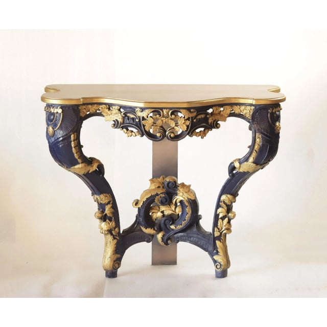 20th Century French Louis XV Rococo Style Side Table and Console Table For Sale - Image 13 of 13