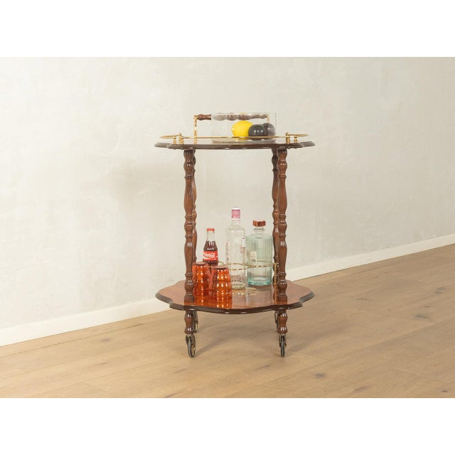 Italian Mid-Century Bar Cart Made in Italy Width: 54 cm Height: 79 cm Depth: 54 cm Very good restored condition with...