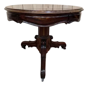 Napoleon III Tripod Pedestal Table in Rosewood