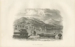 D'Urville, View of Nagasaki, 1853, Print