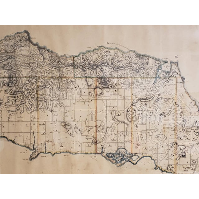 Wood Large Vintage 1794 Danish Hand Colored Map of St. Croix For Sale - Image 7 of 13
