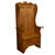 English Antique 19thC English Pine Lambing Chair Hall Bench Settle With Drawer 1860 For Sale - Image 3 of 9