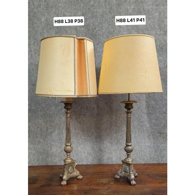 Table Lamps in Bronze, Set of 2 For Sale - Image 10 of 11