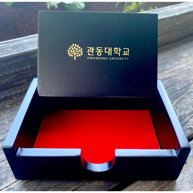 Korean Mother-of-Pearl Lacquerware Desk Set in Original Presentation Box, Circa 2000s For Sale - Image 12 of 18