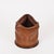 Spectacular Mid-Century large decorative wastepaper basket, entirely crafted from full-grain sculpted Italian leather....