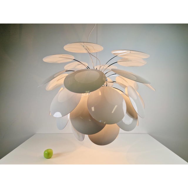 White Discocó Pendant Lamp by Christophe Mathieu for Marset, 2000s For Sale - Image 10 of 18