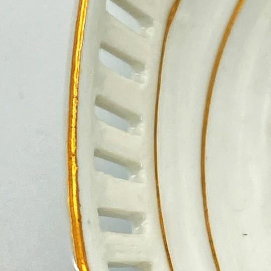 Ceramic Set of 6: Schumann Bavaria/Arzberg Reticulated Porcelain Berry Bowls (Fruit Design) Vintage 1950s For Sale - Image 7 of 18