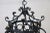 Black Vintage Chandelier in Iron, 1940s For Sale - Image 8 of 13