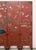 Chinese Export Four Panel Red Lacquered Chinoiserie Gilt Screen For Sale In Sacramento - Image 6 of 18