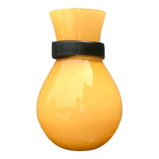 Vintage Italian Simon Moore for Salviati “Fasciati” Vase For Sale