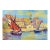 Vintage Oil Painting of Venetian Fishing Boats For Sale
