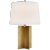 Costes Medium Table Lamp in Hand-Rubbed Antique Brass with Linen Shade Designer: Paloma Contreras Height: 25.25" Shade...