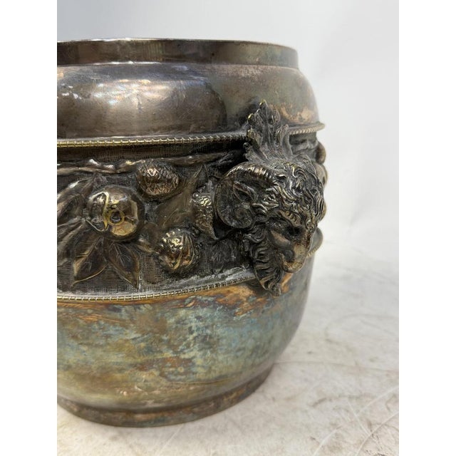 Silver Vintage Silver Metal Ice and Champagne Bucket, 1950s, Set of 2 For Sale - Image 8 of 10