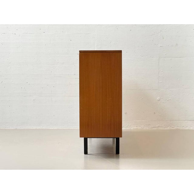 Wood Mid-Century Swiss Highboard with Bar Compartment in Teak, 1960s For Sale - Image 7 of 18