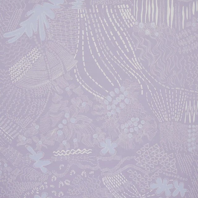Not Yet Made - Made To Order Schumacher X Clements Ribeiro Haven Wallpaper in Lilac - 10 Yards For Sale - Image 5 of 5