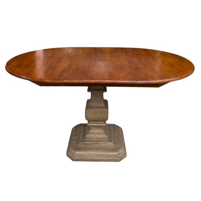 Formations Dennis & Leen for Formations Round Pedestal Dining Table For Sale - Image 4 of 7
