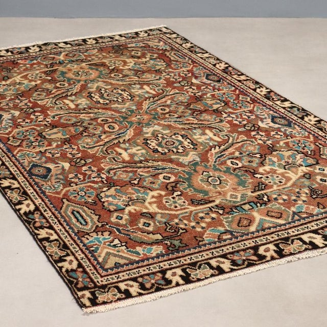 Mahall Rug in Cotton and Wool For Sale - Image 9 of 9