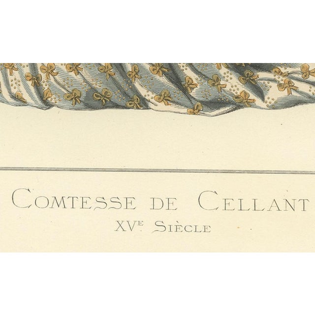 Bianca Maria, Countess of Cellant 15th Century Italian Costume, 1861, Print For Sale - Image 3 of 10