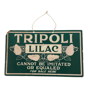 Tripoli Lilac Vintage Sign - Americana Decor