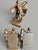 Antique Art Deco Flapper Girl Spelter Bookends-Loie Fuller-Bronze Finish-Pair For Sale - Image 6 of 11