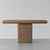 1980s Vintage 1980s Postmodern Console Table | Bullnose Pedestal Table | Memphis Style Entryway Table For Sale - Image 5 of 12