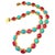Bochic "Capri" Vintage Ruby, Turquoise & Diamond Necklace & Earrings Set 18K Gold For Sale - Image 17 of 18