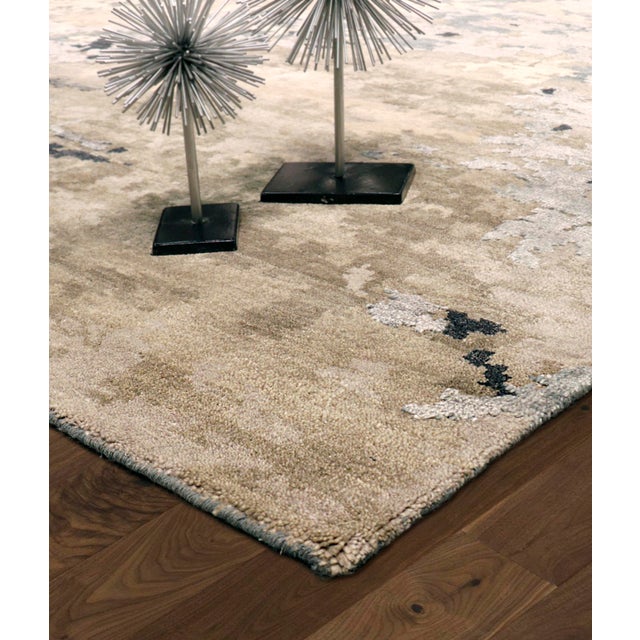 Modern Pasargad Home Transitiona Beige Area Rug- 8'11" X 11'10" For Sale - Image 3 of 5