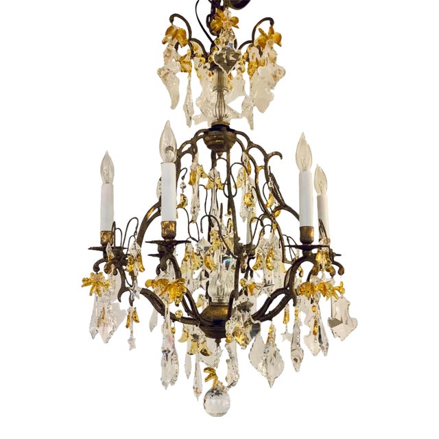 Myran Allan Luxury Lighting Italian Swarovski Versailles Chandelier For Sale