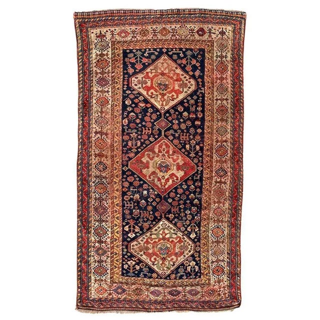Antique Rustic Wool Rug For Sale - Image 18 of 18