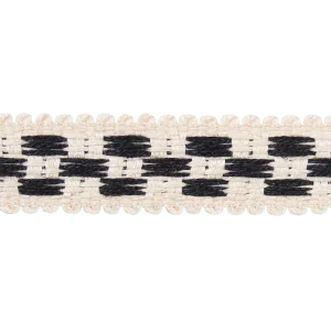 Schumacher Crawford Check Tape Narrow in Basalt