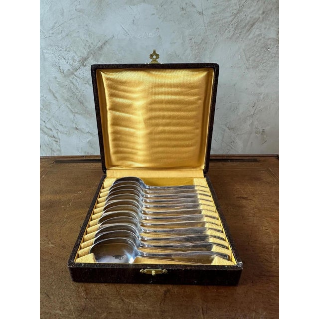 1950s Small Spoons from Christofle, 1950, Set of 13 For Sale - Image 5 of 8