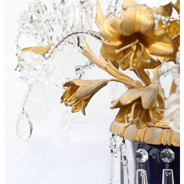 1920s Porcelain Candelabra Vases, 1920s, Set of 2 For Sale - Image 5 of 6