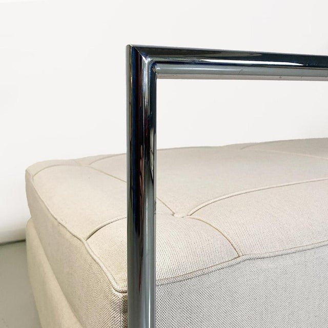 Set of Steel and Cotton Sofas or Daybeds attributed to Eileen Gray for Alivar, 1990s For Sale - Image 11 of 18