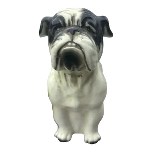 Bulldog Porcelain Planter Circa 1930 So Cute!