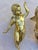 Antique Golden Ceramic Putti, 1800s, Set of 2 For Sale - Image 5 of 16