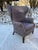 1960s 1960s Butterfly Wingback Chair Upholstered in Periwinkle Silk Fabric For Sale - Image 5 of 6