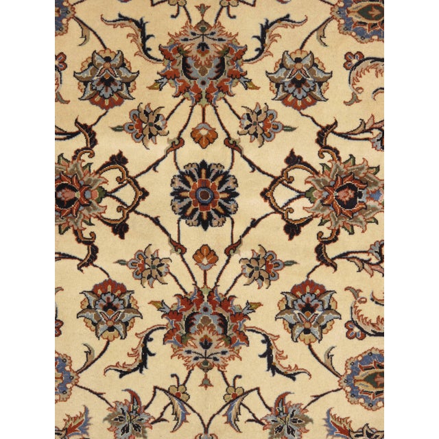 Traditional Vintage Hand-Knotted Persian Mashad Rug 7'3" X 9'0" For Sale - Image 3 of 4