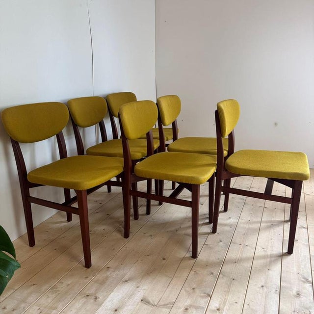 1960s Vintage Dining Chairs, Denmark, 1960s, Set of 6 For Sale - Image 5 of 7