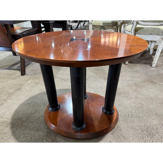 Art Deco Lane Mahogany Inlay Side Table For Sale - Image 3 of 6