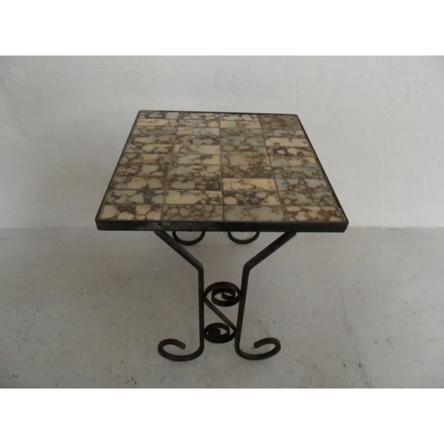 Vintage Side Table with Tiles, 1960s For Sale - Image 6 of 9