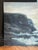 Vintage Monumental Moody Seascape Impressionist Original Oil Painting on Board, Sky Blue, Charcoal Gray For Sale In Houston - Image 6 of 12