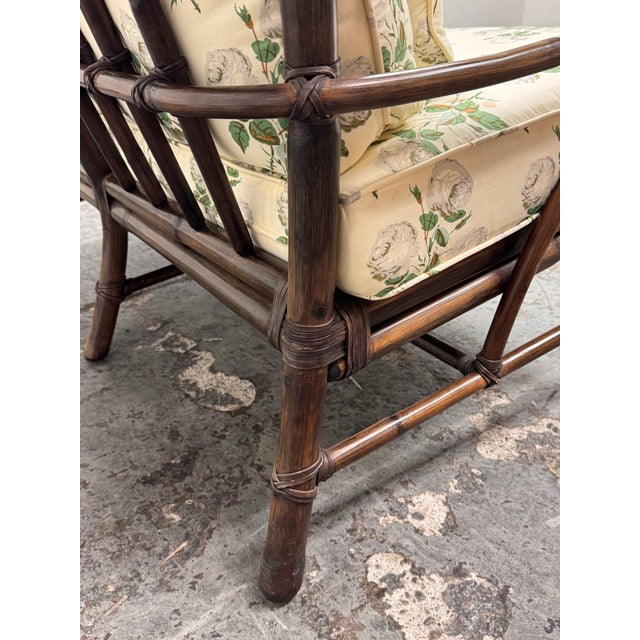 McGuire Furniture Bamboo Loveseat, Vintage. For Sale - Image 10 of 12