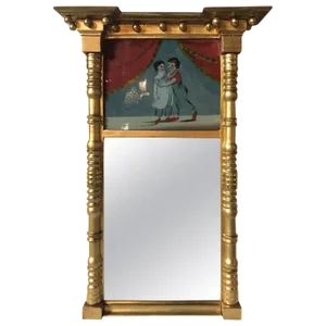 19th Century Federal Guild Gold Framed Wall Mirror
