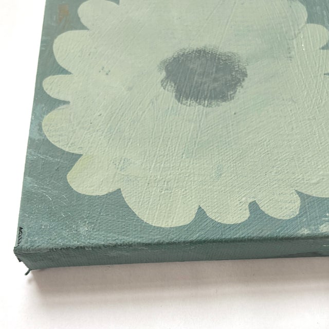 Flower Twenty Three. Mini Painting by Robin Zingone. For Sale - Image 4 of 4