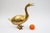 Metal Large Brass Duck Sculpture, 1970s For Sale - Image 7 of 8