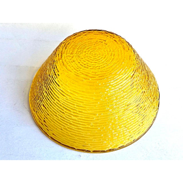 Vintage 1960s Anchor Hocking Gold Lido Soreno Glass Serving Bowl For Sale - Image 10 of 10
