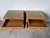 1980s Vintage Coastal Palm Beach Rattan & Woven Cane Nightstands With Glass Tops — A Pair For Sale - Image 5 of 12