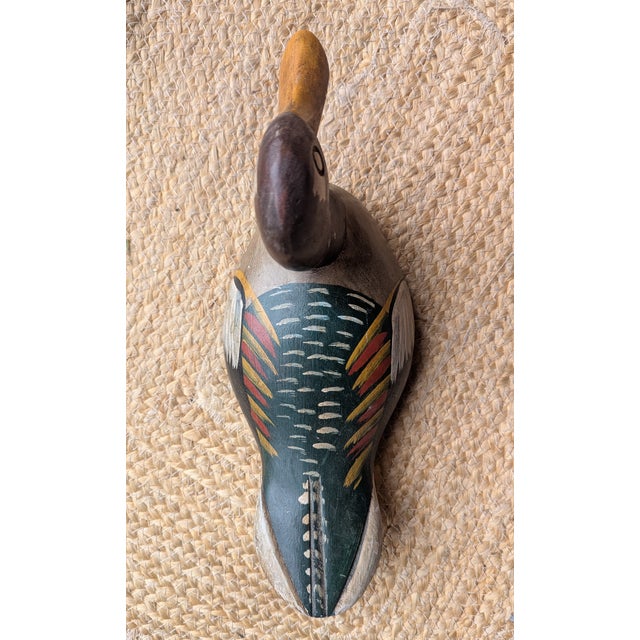 Antique Handmade Wooden Duck Decoys Made in Spain - A Pair For Sale - Image 16 of 18