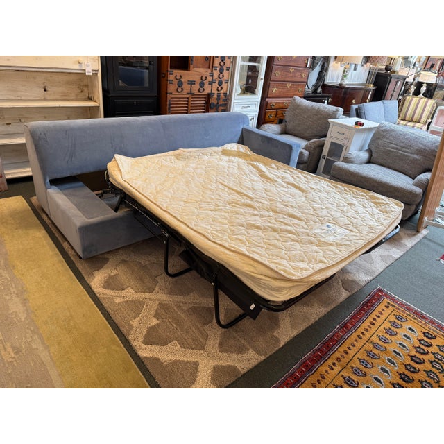 Contemporary Leggett & Platt Sleep Sectional With Chaise Lounge For Sale - Image 3 of 12